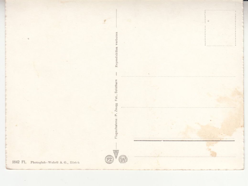 Cartoline postali: Brissago Flugaufnahme ca. 1950 – Usato da Bürglen TG venduto da StampGraf 1