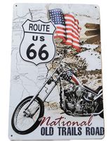 Route 66 - Blechschild  (neu, OVP)