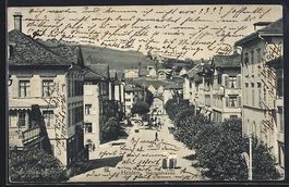 Heiden, Hauptstrasse aus der Vogelschau