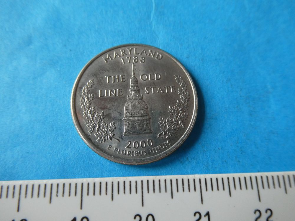 USA 2000, Quarter-Dollar unz., Sondermünze Maryland | Kaufen auf Ricardo