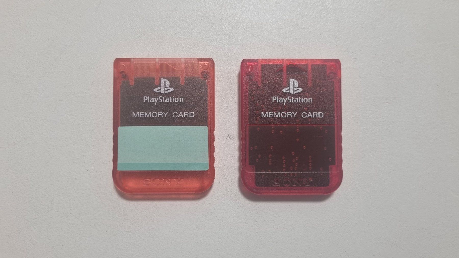 Sony Console: PS1 PlayStation 1 Memory Card Orange oder Rot Original – Usato da Birsfelden venduto da val_d9c2