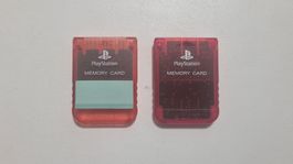 PS1 PlayStation 1 Memory Card Orange oder Rot Original