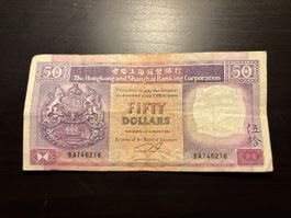 Billet Shanghai Hong-Kong 🇭🇰 1990