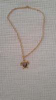 chaîne 40 cm avec pendentif tortue émail bleu