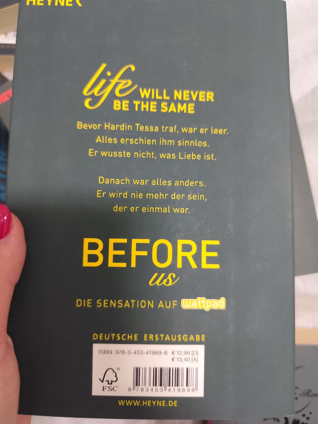 Libri: Anna Todd Series Deutsch German – Usato da Mägenwil venduto da VintageGirly 6