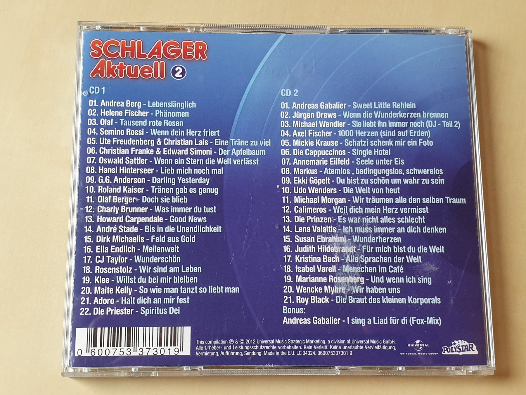 CD: Schlager Aktuell 2 – Usato da Stansstad venduto da collectorsshop 1