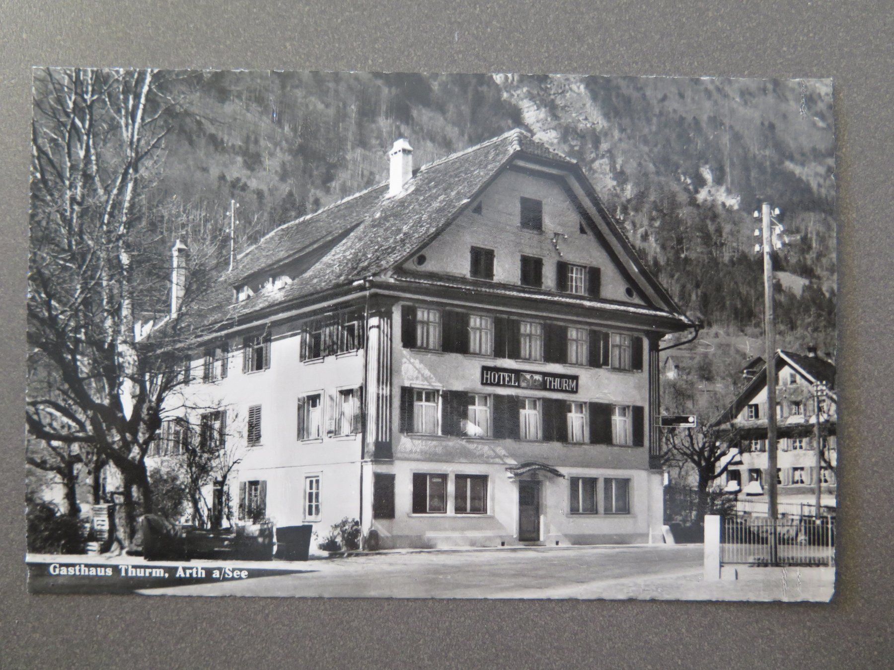 Cartoline postali: ARTH AM SEE - GASTHAUS THURM - NOTA – Usato da Wittenbach venduto da lipasal