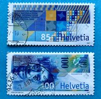 Nr.1220/1221 Stempel Sondermarken 100 Jahre Schweizerische 