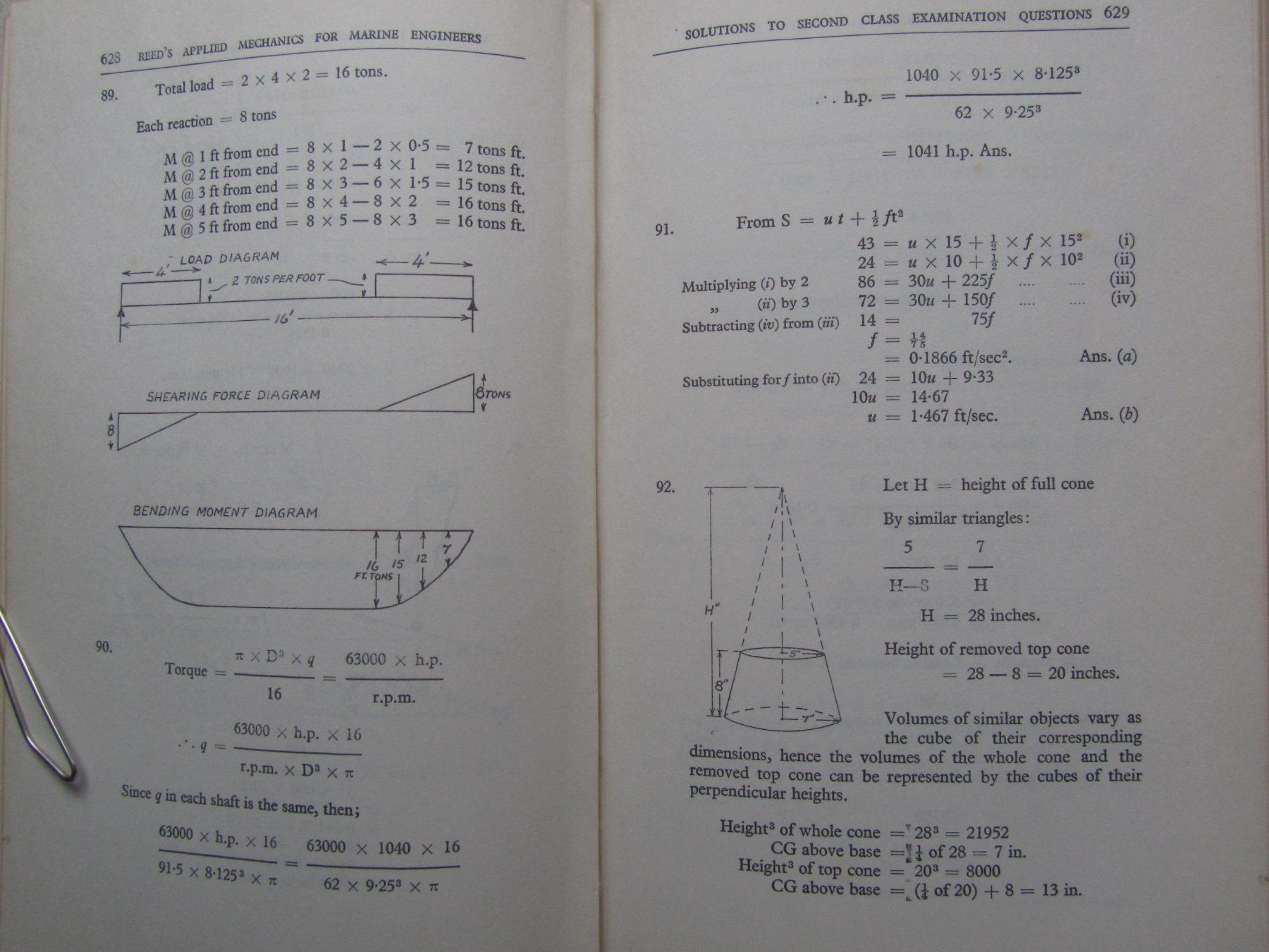 Libri: Applied Mechanics for Marine Engineers 1962 – Usato da Berg TG venduto da Bullauge24StB 7