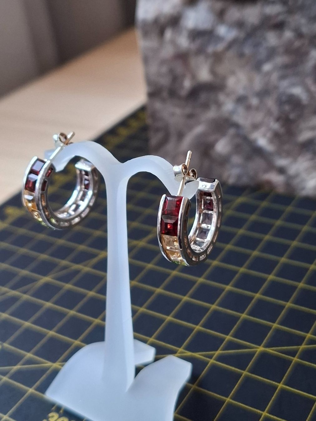 Ohrringe & -stecker: Creolen Silber 925 Multi- Color – Gebraucht aus Zwieselberg von Halifaxmendusli 7