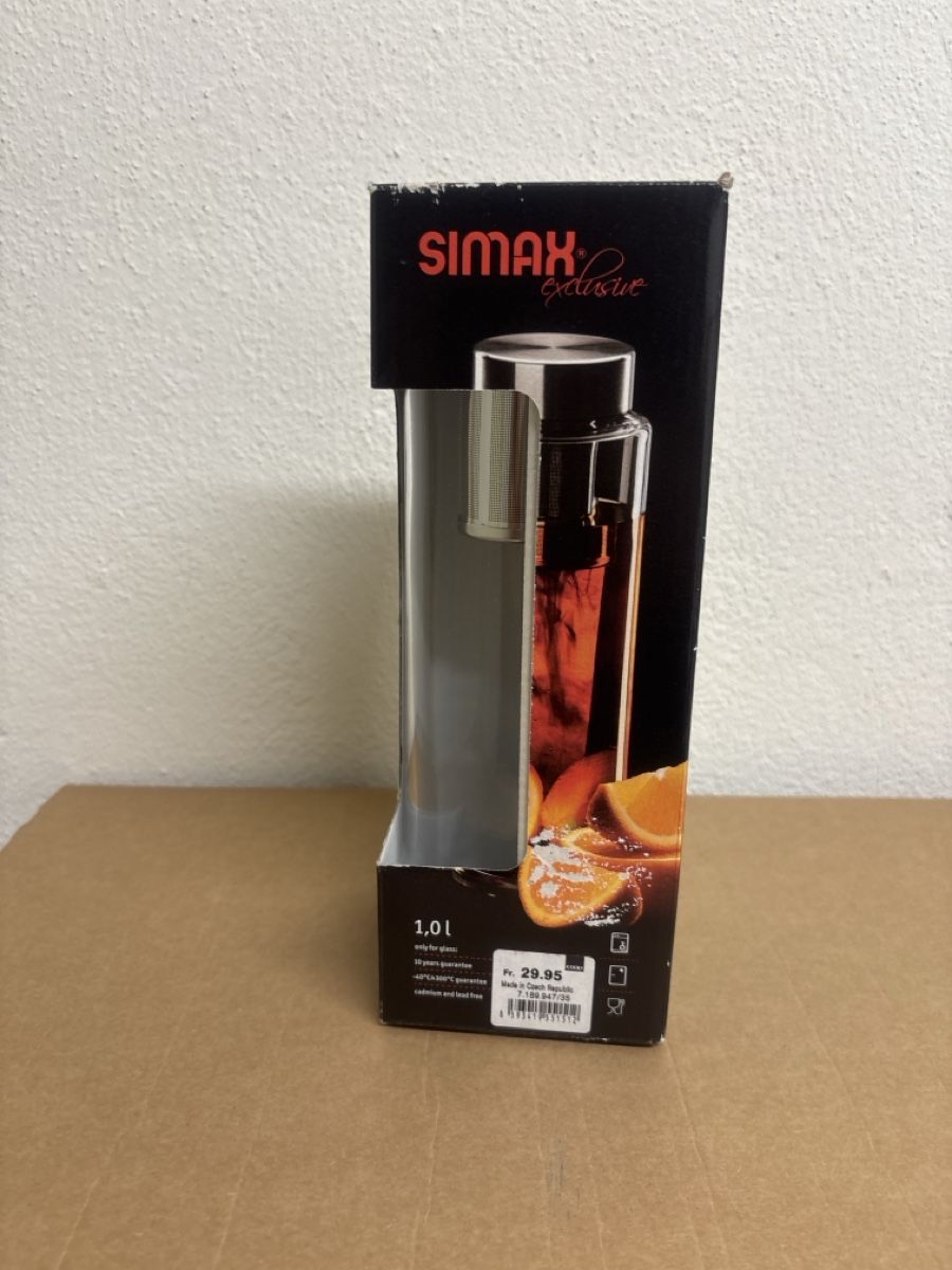 Borracce & Thermos: Simax Glasflasche mit Teesieb - Ideal für Eistee Nr.9 – Nuovo e nell'imballaggio originale da Wallisellen venduto da ASZT 7