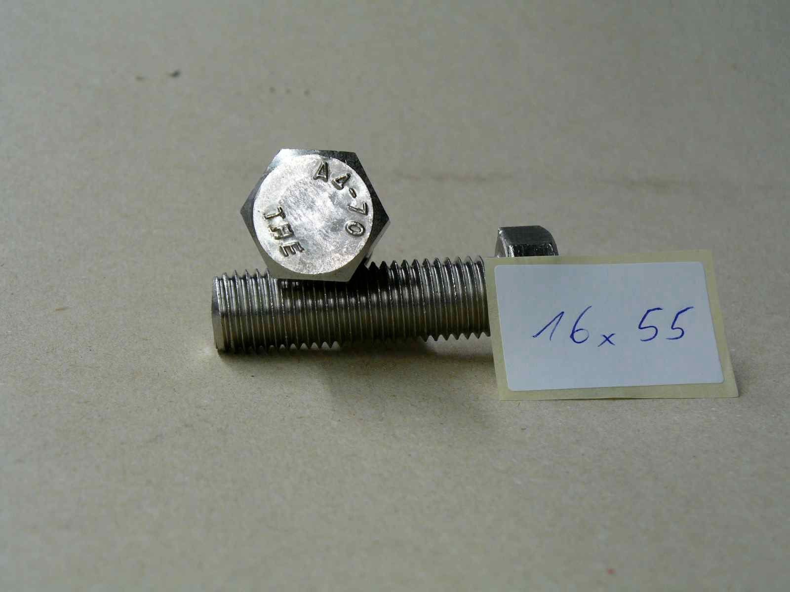 Tous les outils: Schraube M16 x 40 oder 45 oder 50 oder 55  A4 INOX – Neuf (Voir description) à Samstagern par Betscha 2