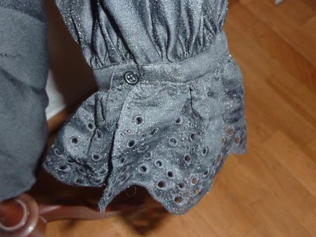 chemisier noir transparent taille L marque H&M pour femme