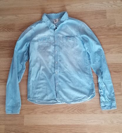 Chemise, chemise en jean, haut, blouse