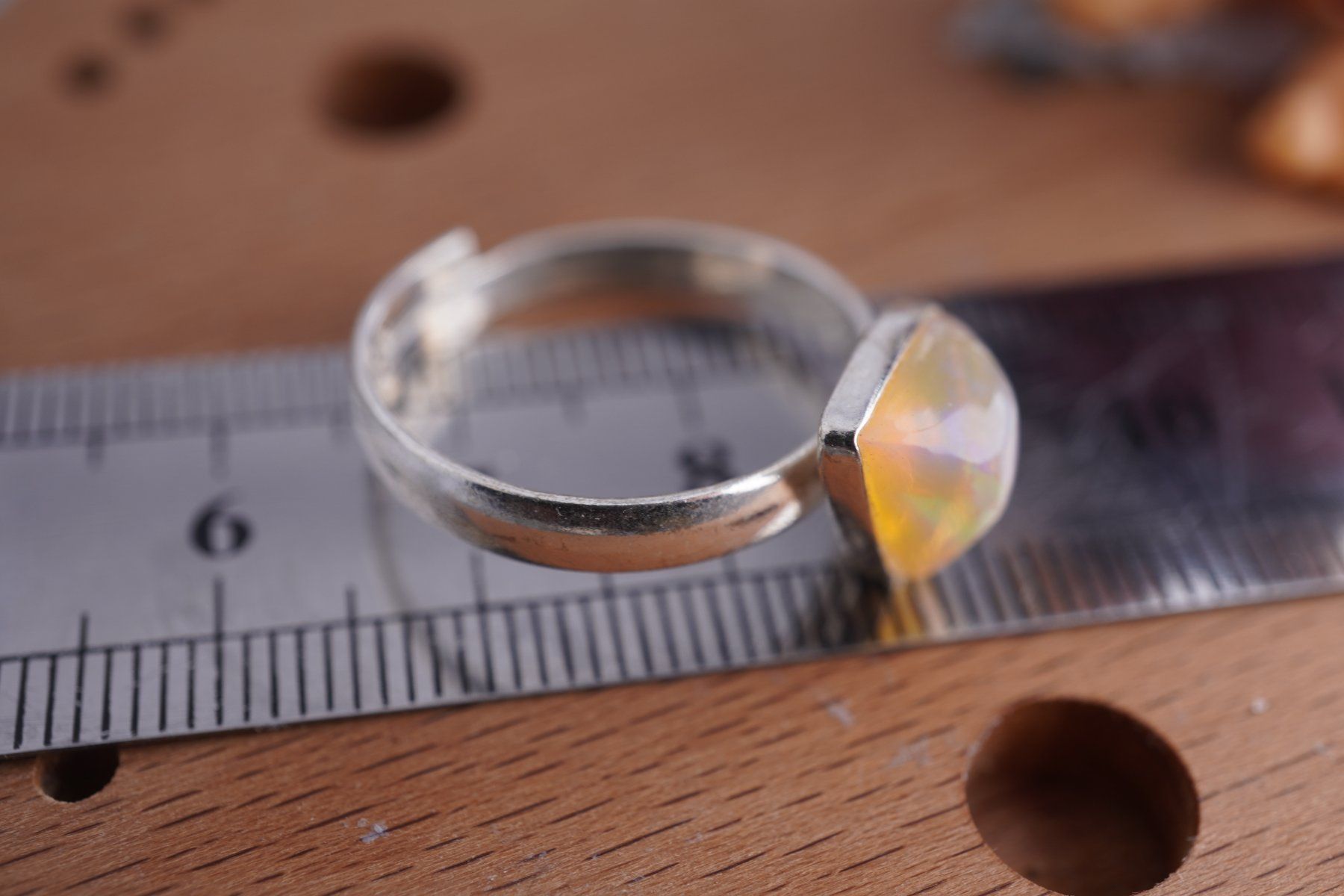 Minerali & Pietre curative: Opal      ring Grösse  Variabel     (Räumung!) – Nuovo e nell'imballaggio originale da Eschenbach SG venduto da topstone 1