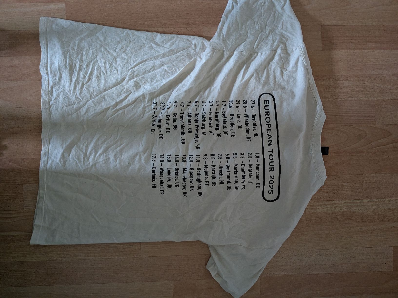 T-shirt: King Buffalo EU tour 2025 Large – Nuovo (secondo la descrizione) da Adliswil venduto da danfarrar 1