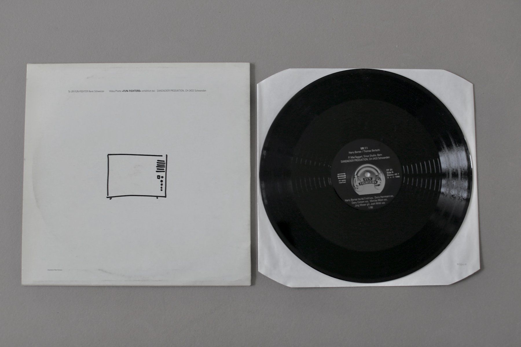 Schallplatten: Maxisingle, CH 80's Electronic/Wave, Fun Fighters, 1986 – Gebraucht aus Biel/Bienne von 808.3 1