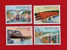 WERBEMARKEN BRÜCKEN PONTE SALTI 814 - 817 1991** POSTFRISCH