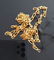 Vergoldet Kette Figarokette, Top Zustand