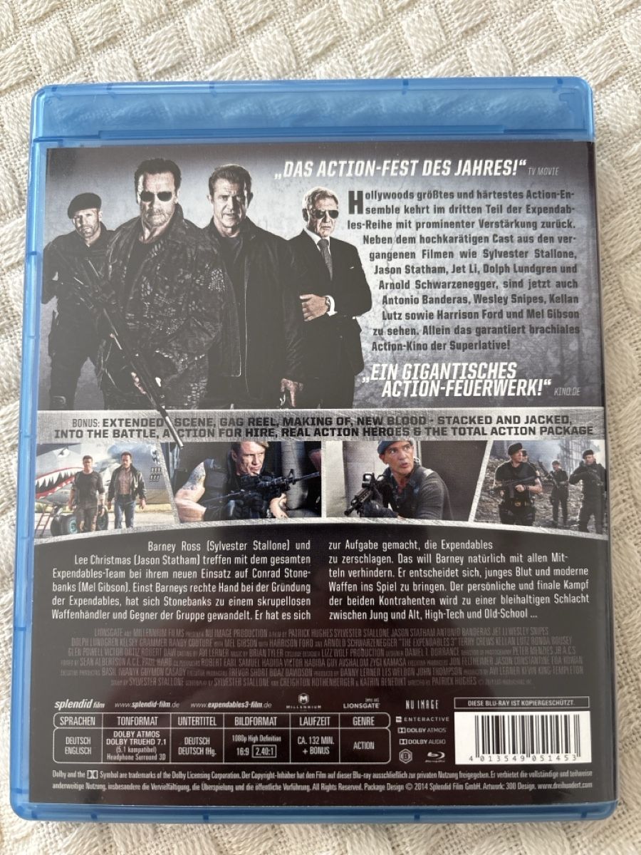 Alle DVDs: Expendables Trilogie 1-3 bluray – Gebraucht aus Oberentfelden von Rabaelikus 3