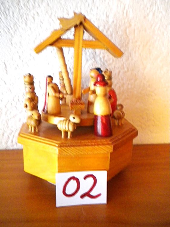 20-teiliges Weihnachts-Krippen Set Aus Holz - Rustikale Deko Für Die Festzeit