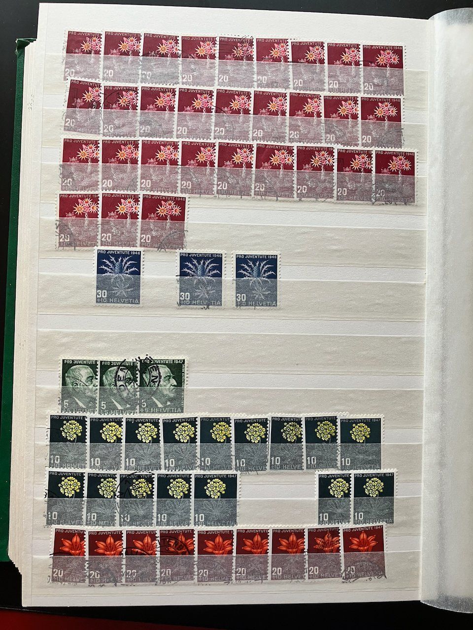 Tutti i francobolli: Pro Juventute Blumensammlung 1943-49 – Usato da Nesslau venduto da zueri6 4