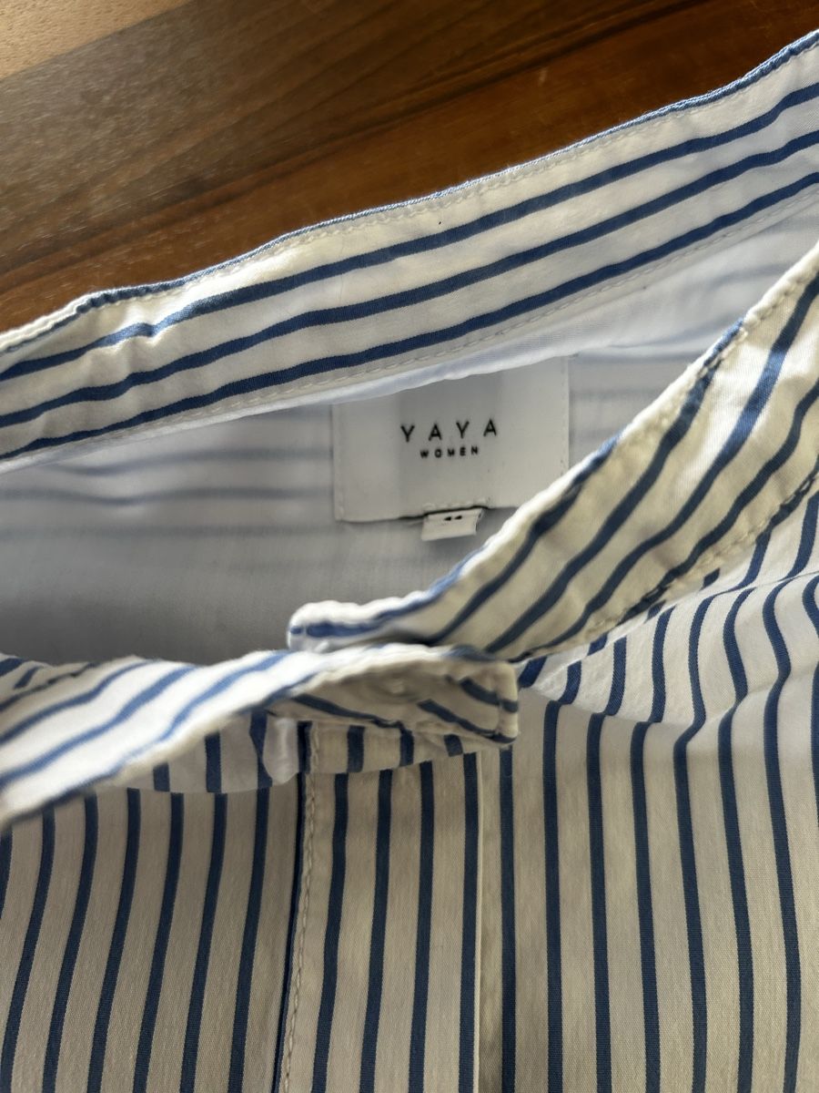 Camicette: Original YAYA Oversize Longbluse Gestreift Baumwolle Gr. 44 – Nuovo (secondo la descrizione) da Balsthal venduto da LaLiLu77 1