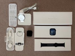 Apple Watch – Serie 9, 41mm, Midnight inkl. Original Verpack