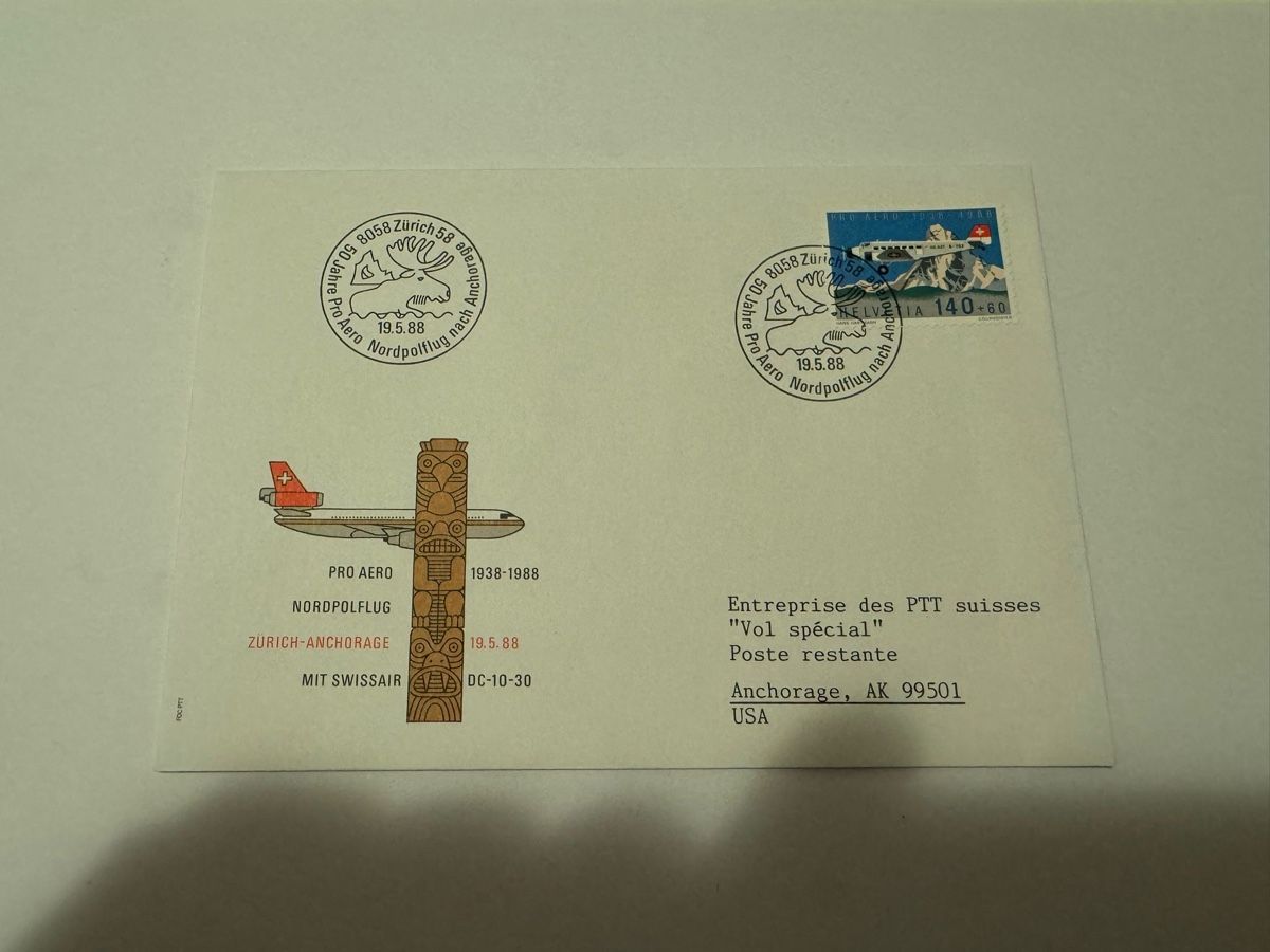 Tutti i francobolli: Erstagsbriefe pro aero 1938-1988 – Nuovo (secondo la descrizione) da Bütschwil venduto da sof_p98b 2