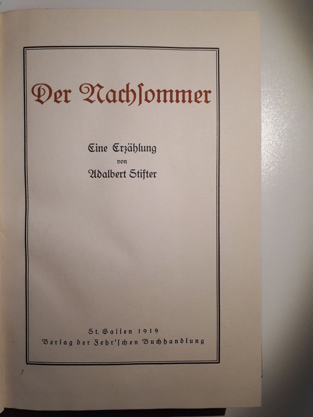Libri: Adalbert Stifter: Der Nachsommer – Usato da Dietikon venduto da Buchantiqdietikon 1