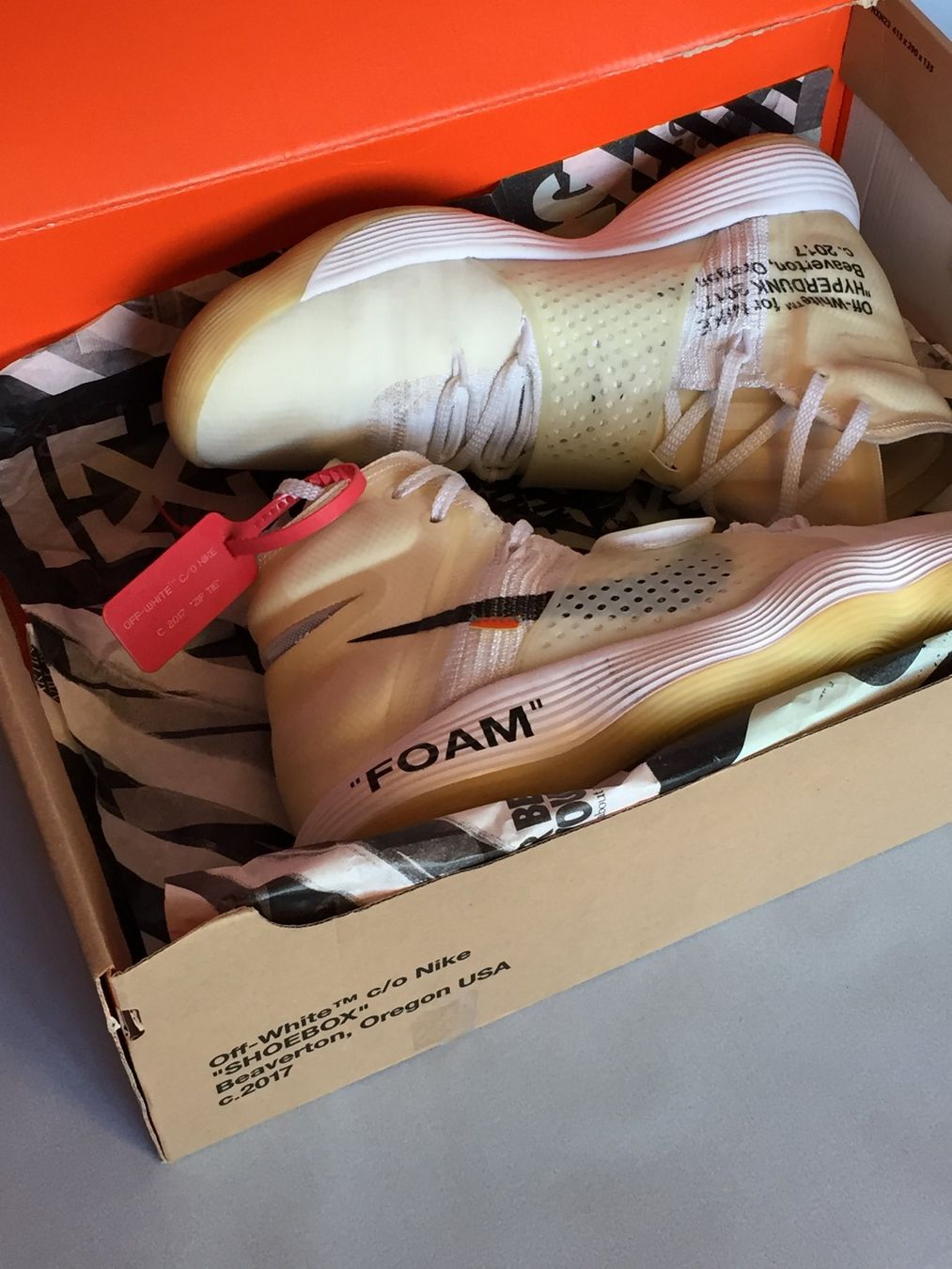 Off-White Herrenschuhe: Nike React Hyperdunk 2017 Flyknit Off-White "The Ten" 45 – Gebraucht aus Genève von ang_7j7j 1