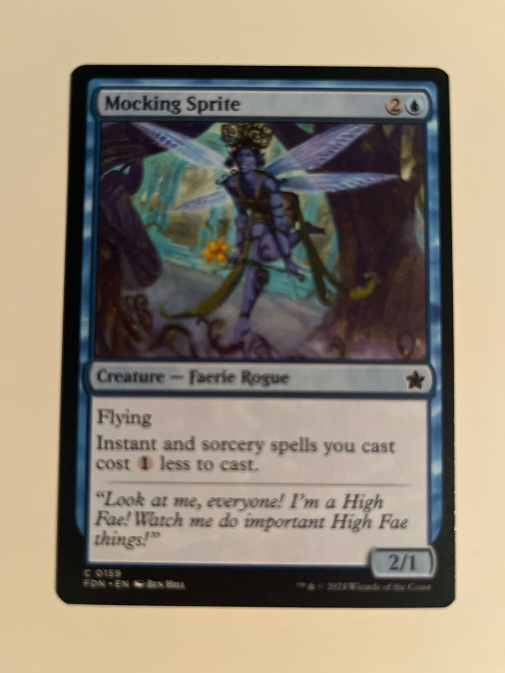 Magic The Gathering Sammelbilder & Trading cards: 1 x Mocking Sprite - Magic: The Gathering - MtG – Gebraucht aus Kriens von Shadi1980