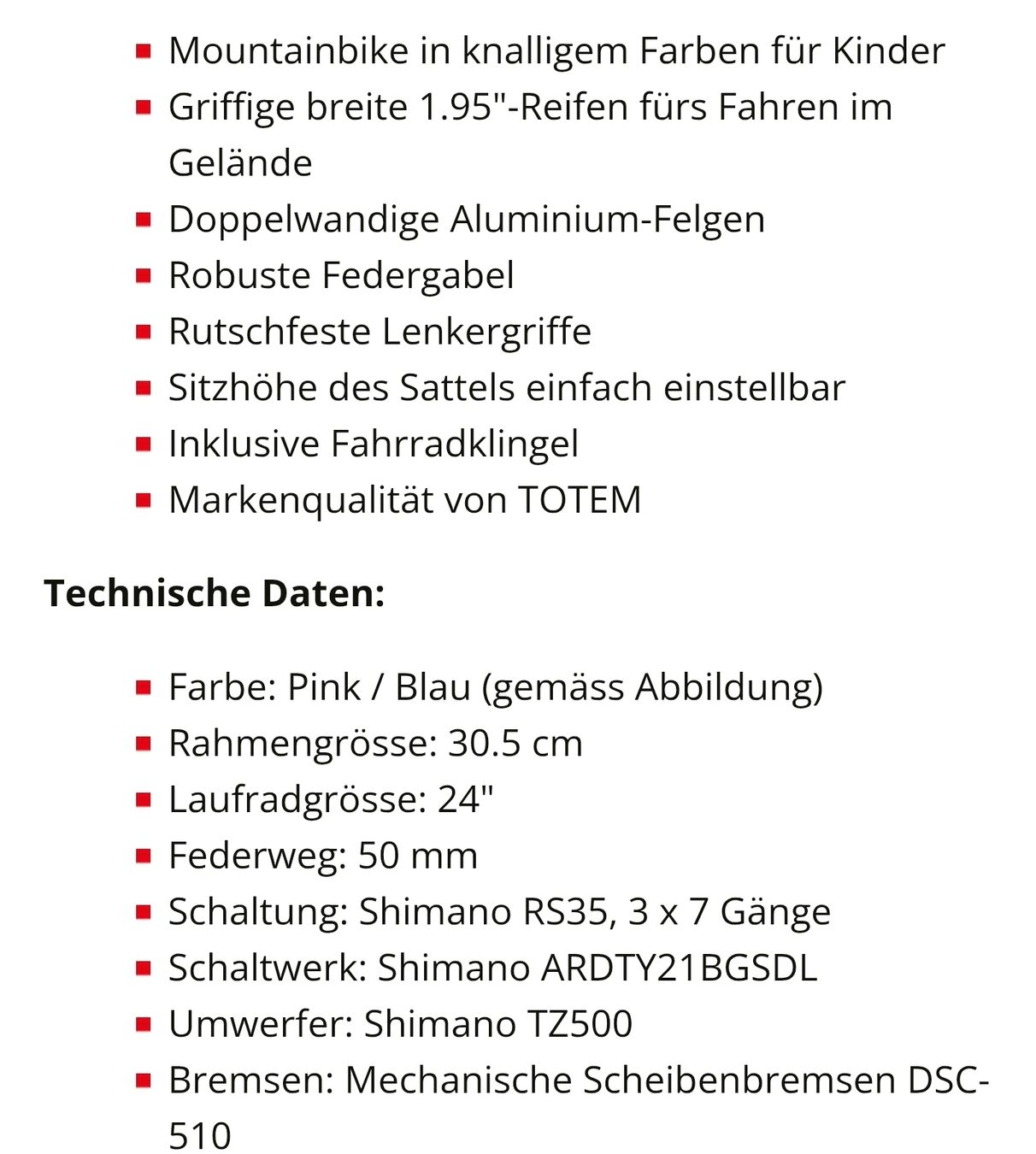 Velos: Kindervelo MTB Pink 24 zoll – Gebraucht aus Dietikon von teamomaria 3
