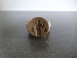hl. Antonius / Siegelring Stempelsiegel Reliquie Pilger