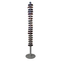 Brillenständer 20 Brillen aus Metall in silber