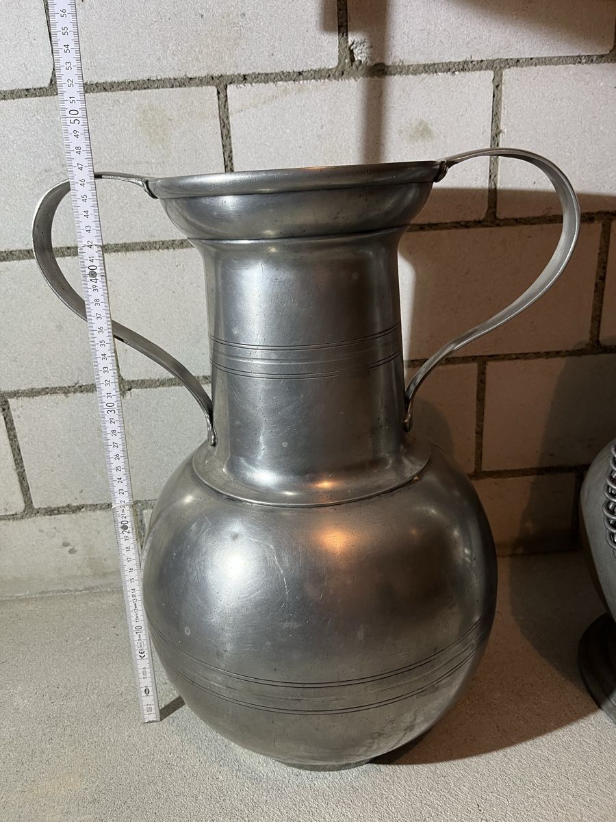 Karaffen: 2 x Grosse ZinnKanne/-Vase – Gebraucht aus Würenlos von KLG_3TBs 4