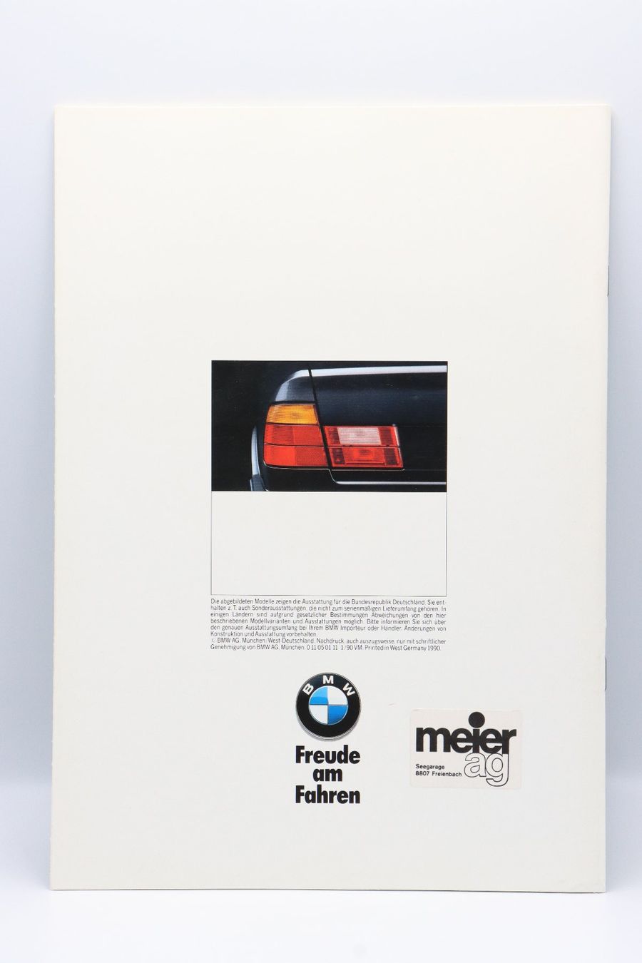 BMW Dokumente: BMW 5er 1990 Prospekt – Gebraucht aus Bühl b.Aarberg von Collectorpassions 1