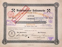 Niederlausitzer Kohlenwerke AG, Berlin - 1910