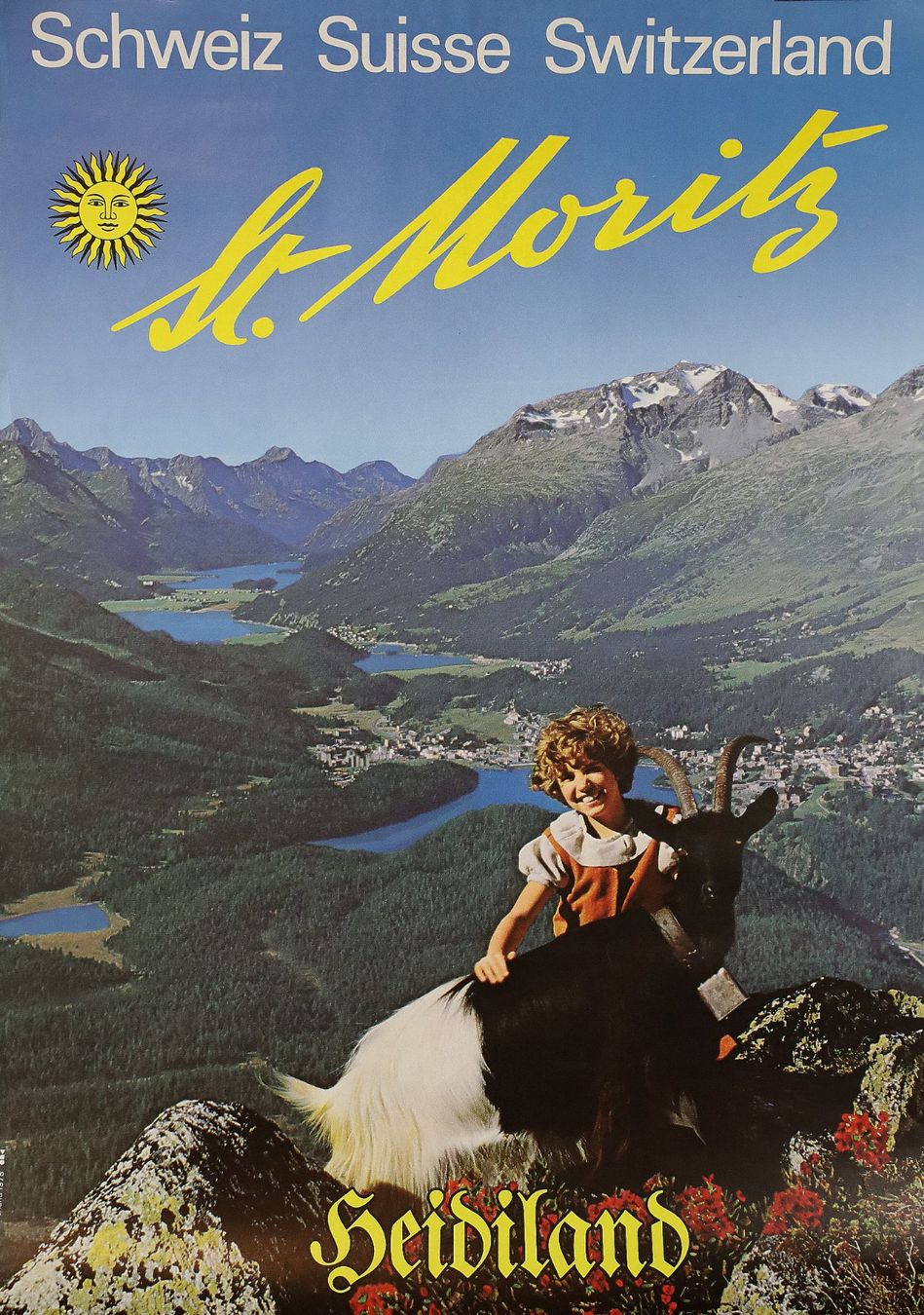 Foto & Immagini: Plakat, Poster "St. Moritz Heidiland" 1978 – Usato da Birrwil venduto da brandschatz_birrwil 1