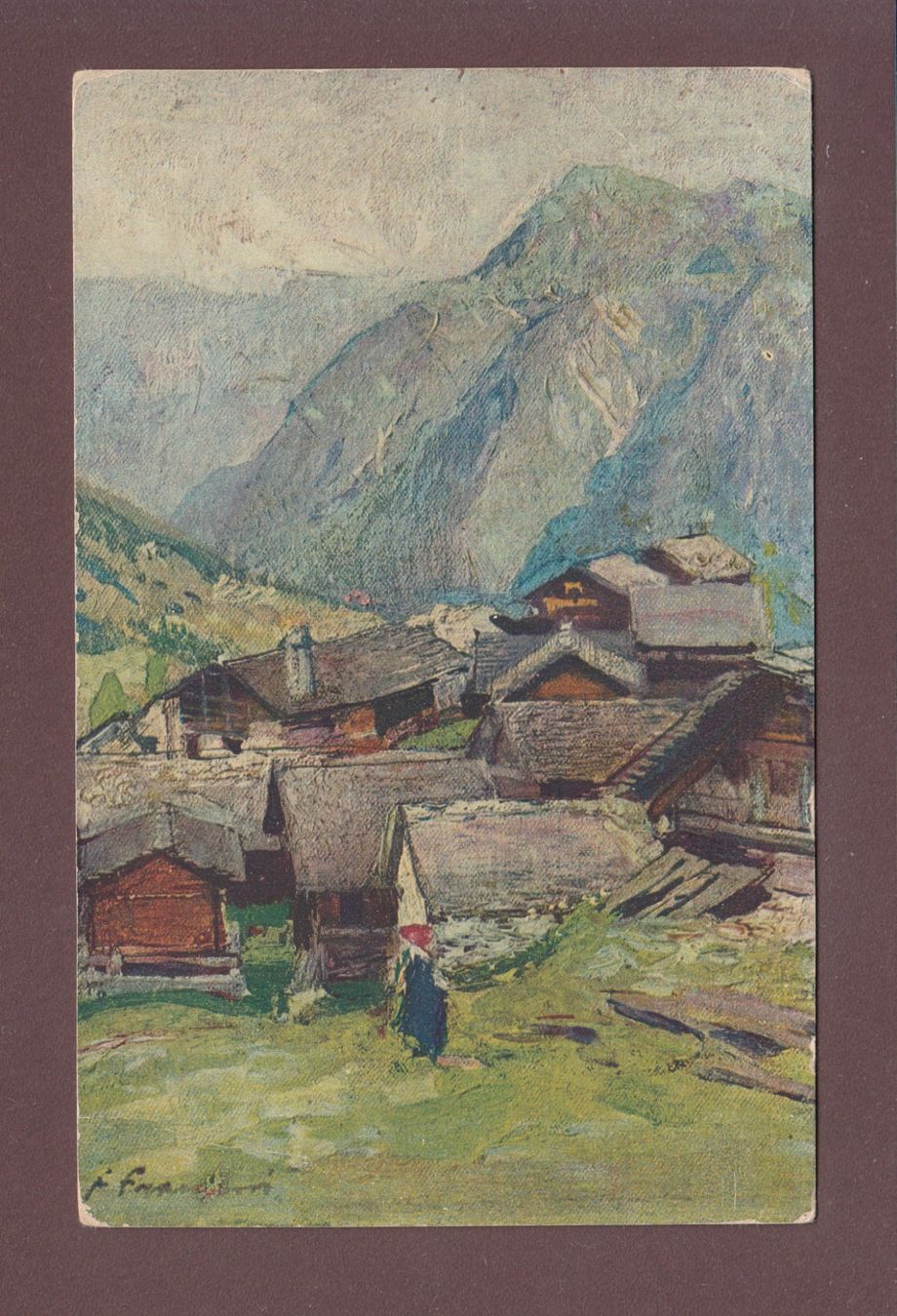 Cartoline postali: Pro Juventute - BOSCO VALLE MAGGIA - 1922 – Usato da Pully venduto da nicecards
