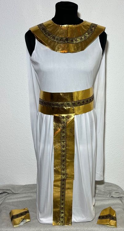 DEGUISE TOI Ägypterin-Kinderkostüm – Komplettes Set Mit Kleid, Gürtel, Kragen & Zubehör, Gold, Für Mädchen