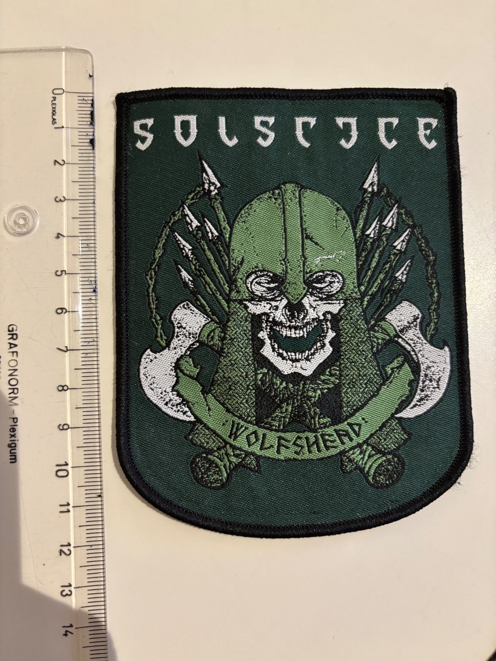 Toppe: SOLSTICE - Patch Aufnäher Heavy Metal Epic Metal – Usato da Egg b. Zürich venduto da superman1975