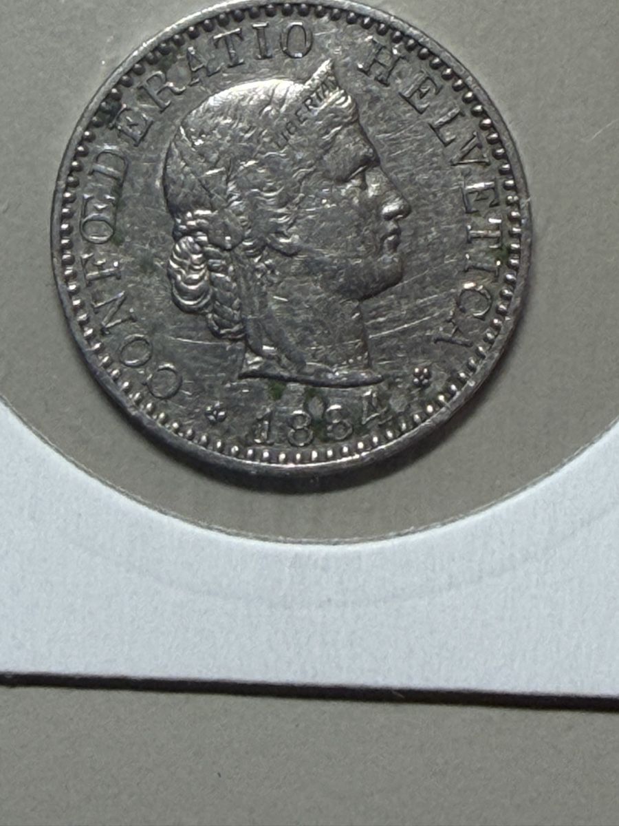 Tutti le monete: Suisse - 20 centimes - 1884 – Usato da Payerne venduto da Mike1682 1