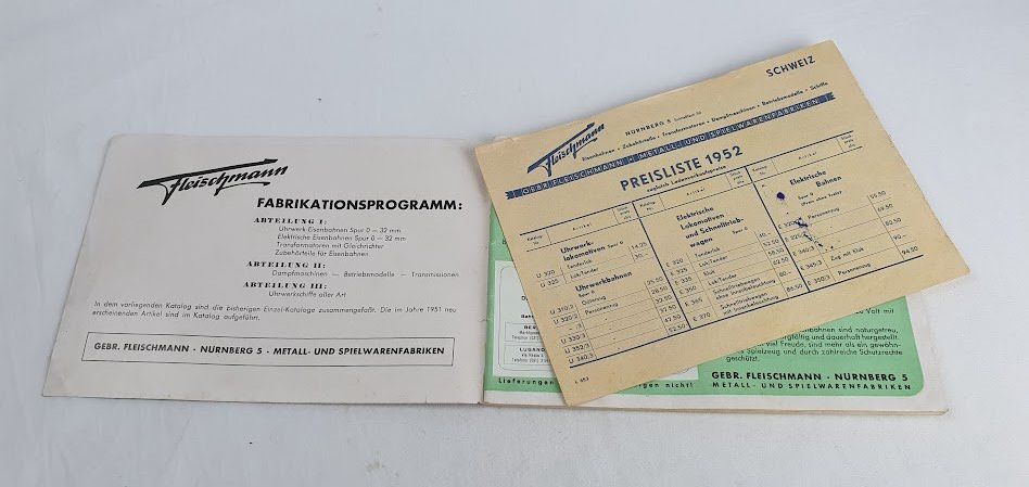 Fleischmann Modellini di ferrovie: Fleischmann Spur 0 Katalog 1952 Deutsch/Schweiz – Usato da Seon venduto da voAllBah 1