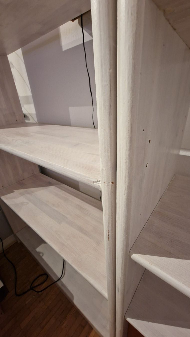 Scaffali: Vollholz Regal, weiss lasiert – Usato da Zürich venduto da Nixi_12 1