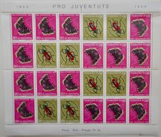1953 Pro-Juventute Kehrdruckbogen, bereits ab Fr. 1.-