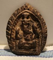 Vintage Ganesha Tonrelief, als antik in Indien 1989 gekauft
