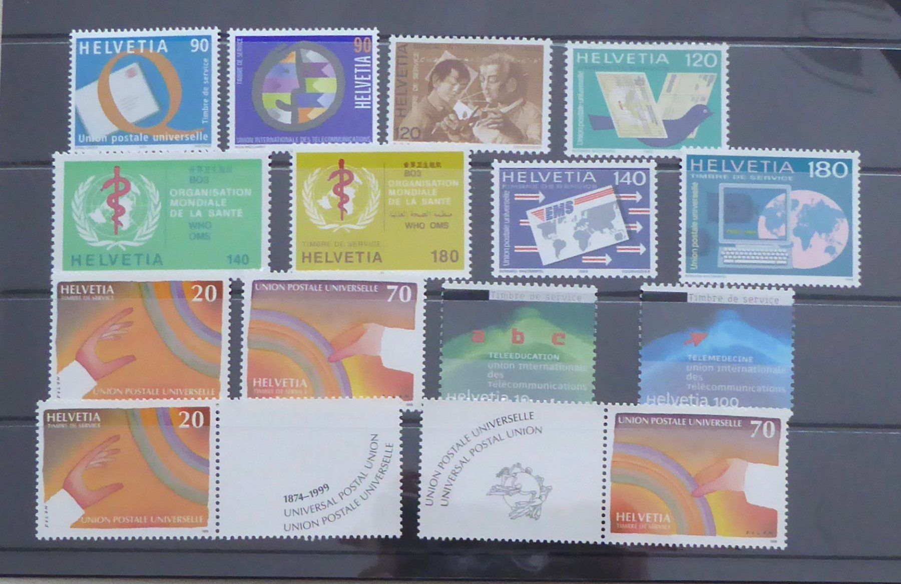 Tutti i francobolli: Dienstmarken Schweiz postfrisch, die ersten 4 gestempelt – Nuovo (secondo la descrizione) da Aesch BL venduto da Kauri1 1