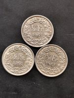 50rappen silber 1961 x 3 im lot