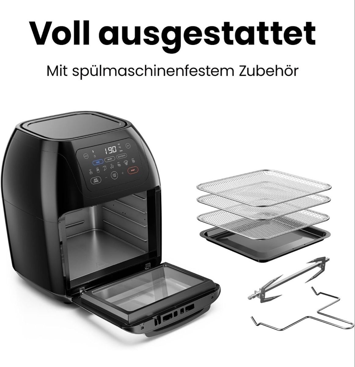 Elettrodomestici da cucina: NEW Chefman Heißluftfritteuse Airfryer – Nuovo e nell'imballaggio originale da Zürich venduto da pau_7cfk 1